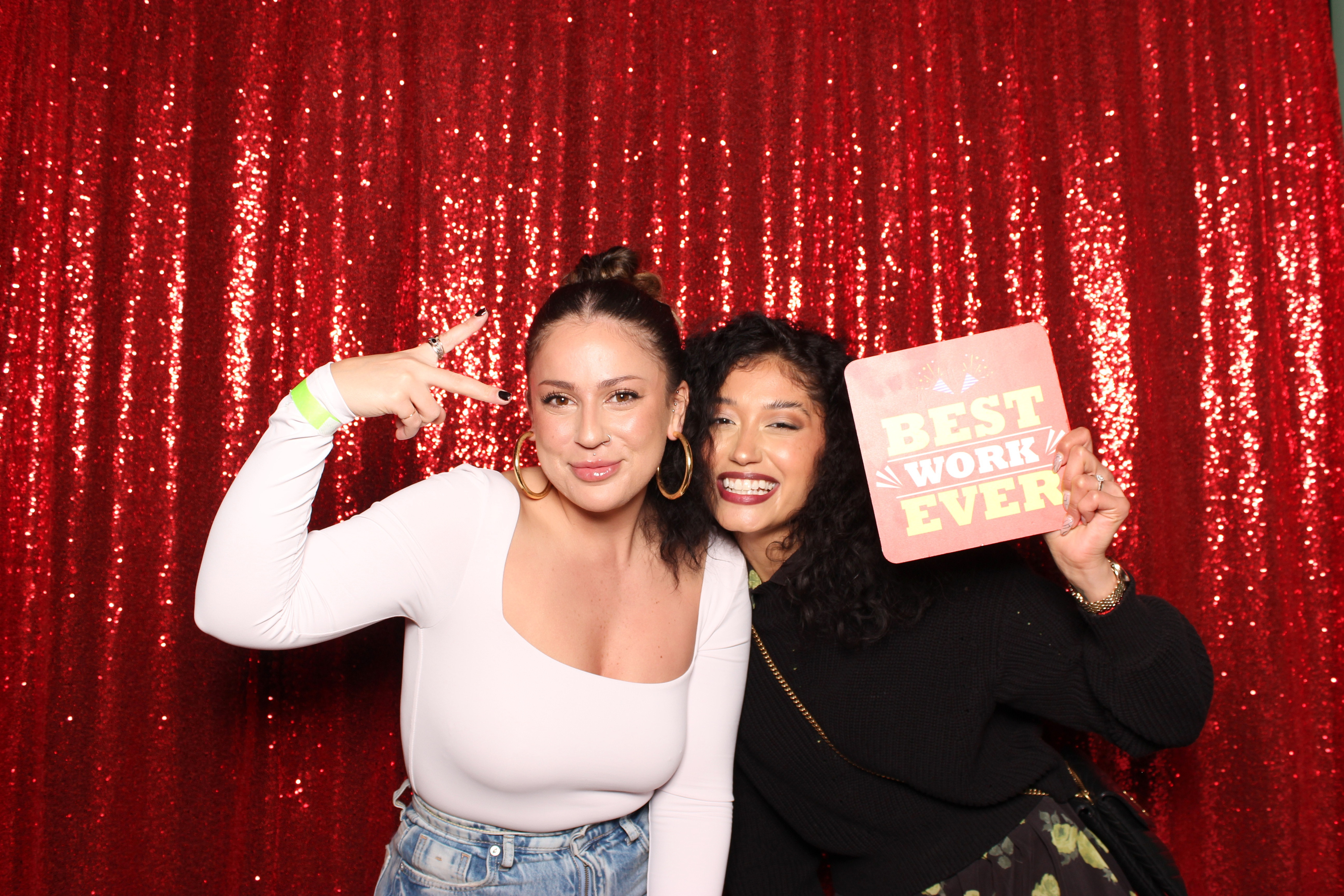 Guests enjoying a Snaptrend corporate photo booth