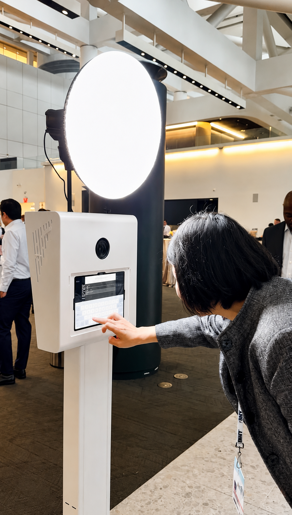 Guest entering contact details at Snaptrend activation