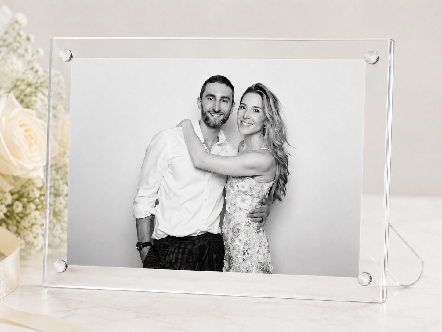 Wedding photo booth reception