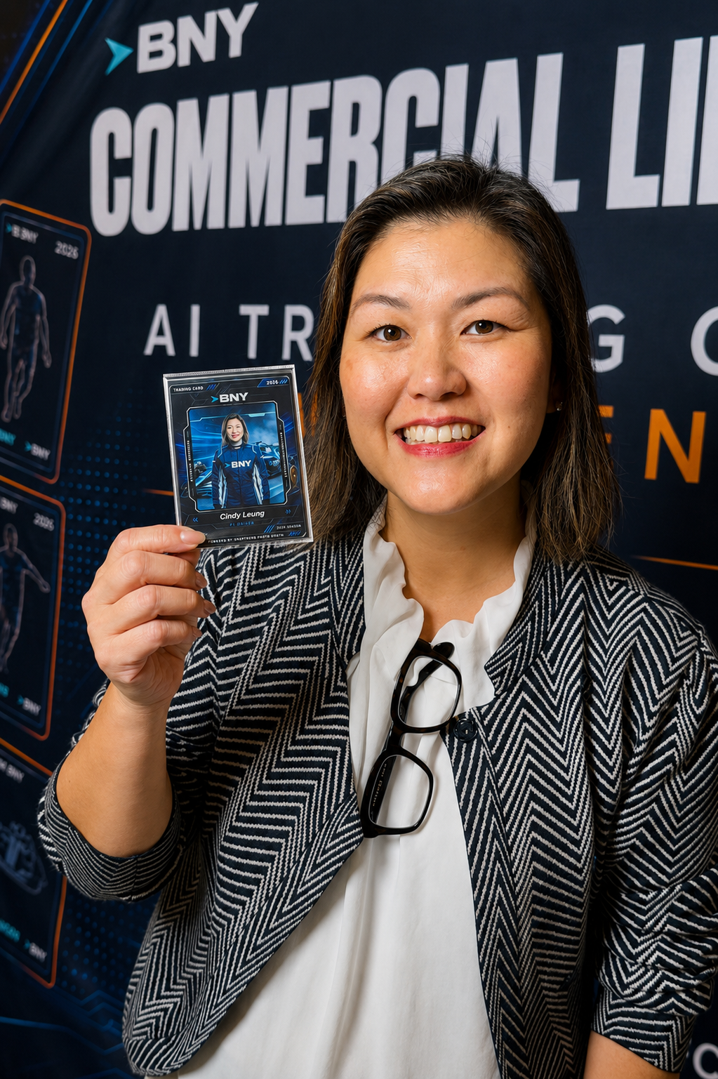 AI Trading Card Activation for BNY Commercial LiftOff26 — gallery image 6