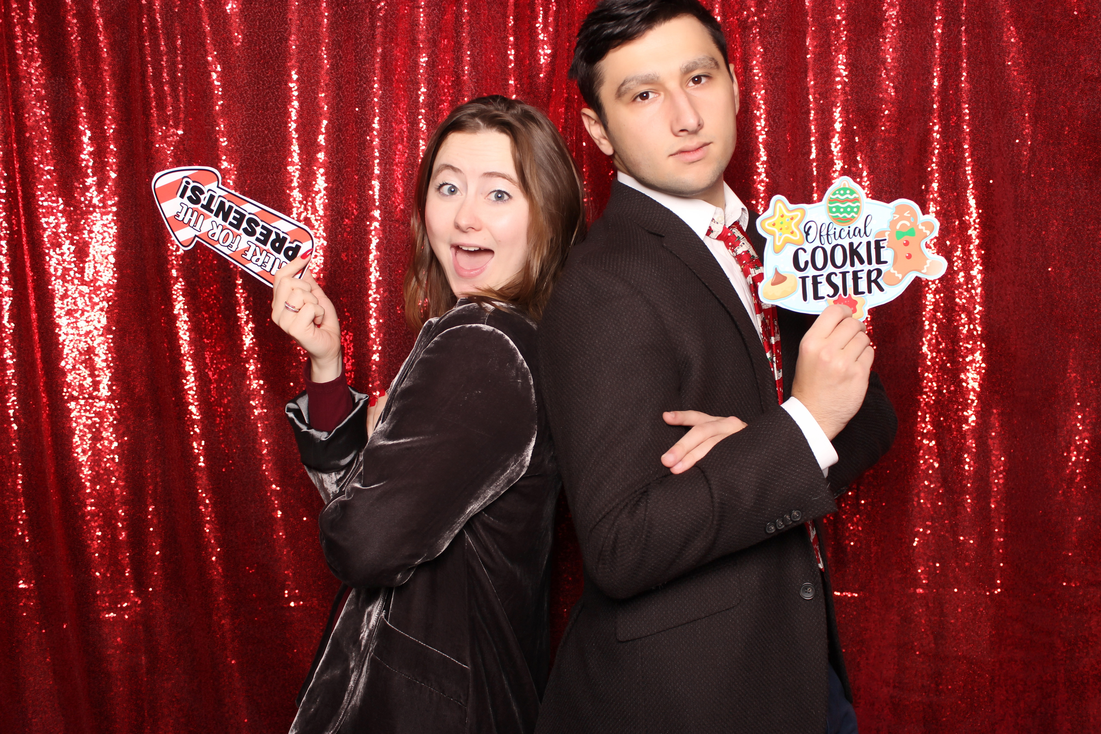 Holiday party photo booth moment 5