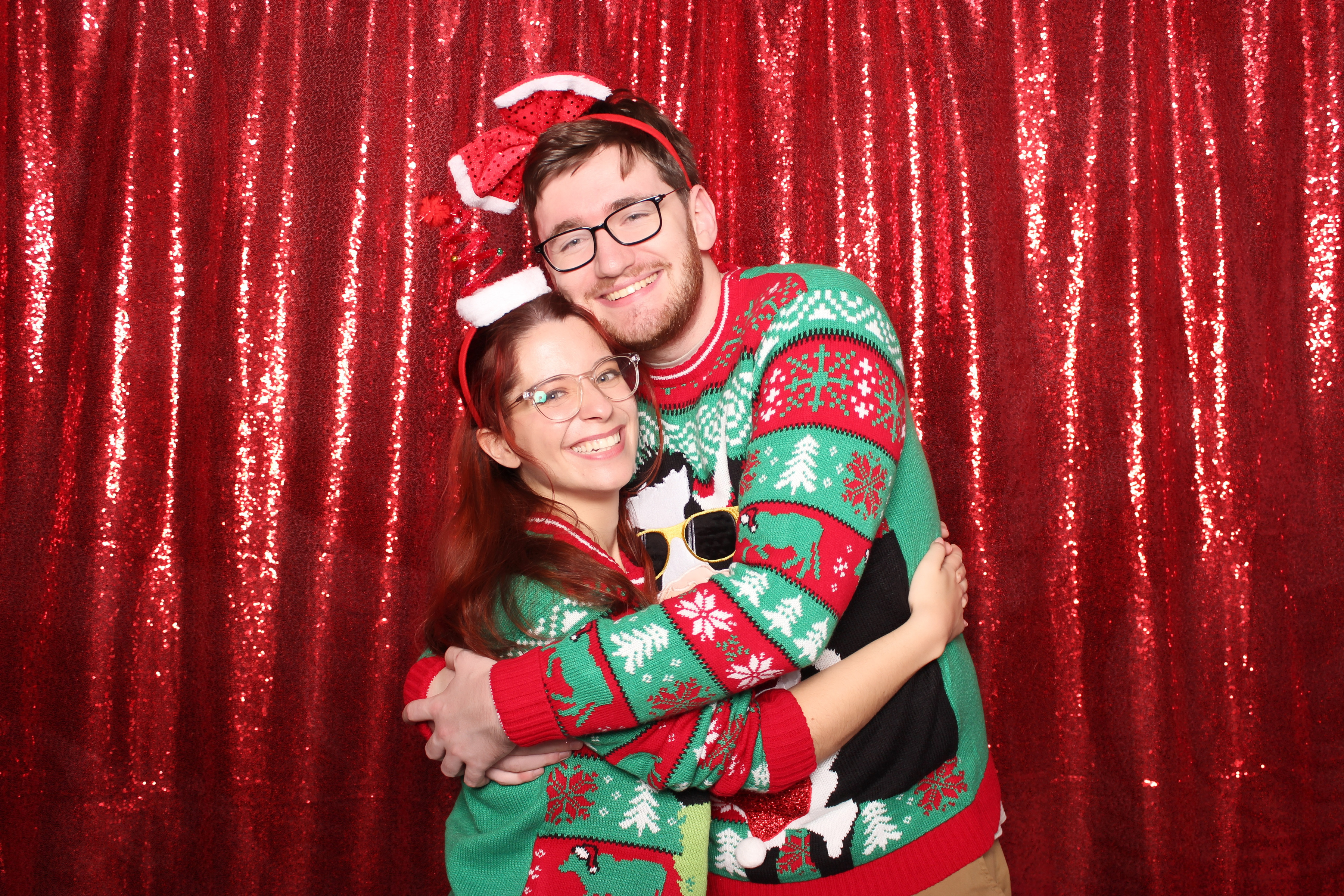 Holiday party photo booth moment 7