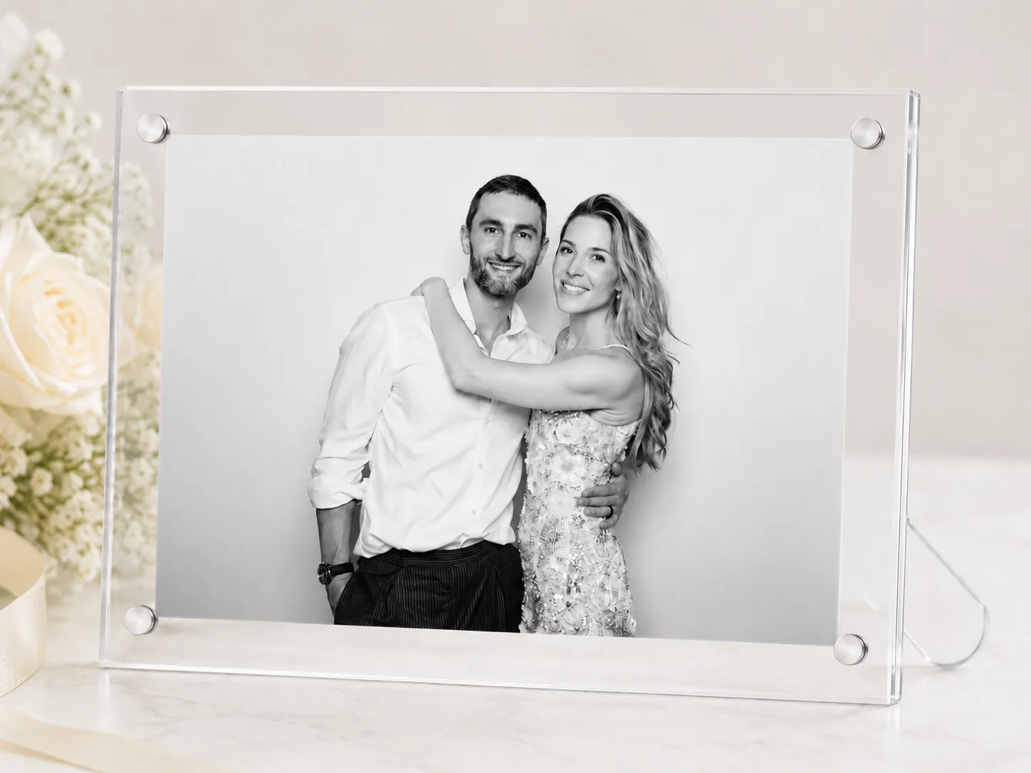 Wedding photo booth reception